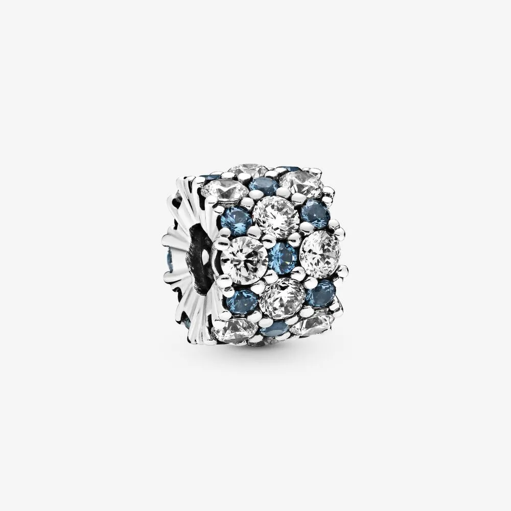 pandora blå og klar funklende charm 798487c02